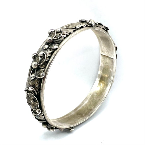 Vintage Sterling Bangle Bangle Bracelet - image 2