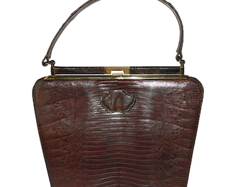 Vintage 1950s Lizard Leather Purse