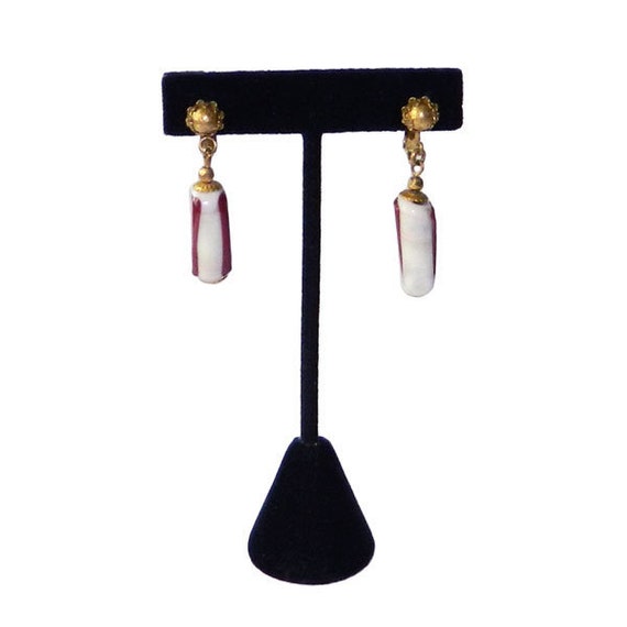 Vintage 1950's Miriam Haskell Drop Earrings