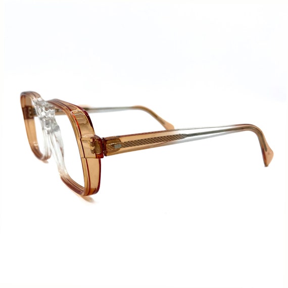 Mens Vintage Amber Fade Eyeglass Frames Never Used - image 2