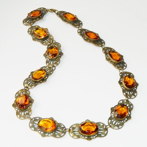 Antique 1920s Czech Glass Necklace - image 9