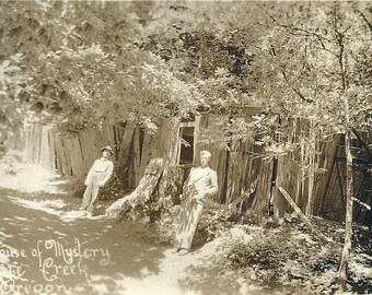 Antique Oregon Postcard House of Mystery