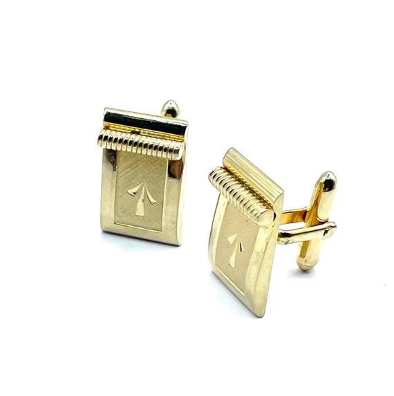 Vintage 1950s Art Deco Cuff Links by Swank - image 8