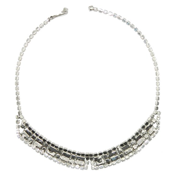 Vintage 1950s Rhinestone Necklace - image 3