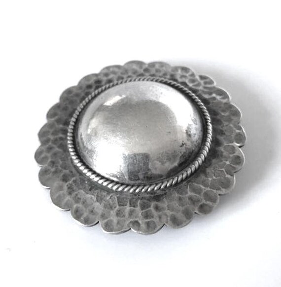 Vintage Sterling Sun Brooch - image 6