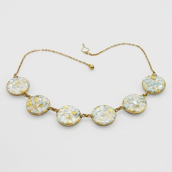 Vintage 1950s Confetti Lucite Necklace - image 5