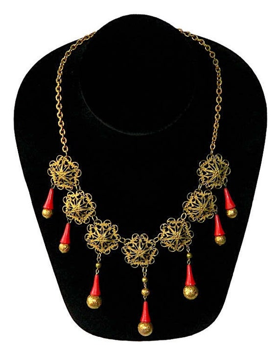 Vintage 1930s Bib Necklace - image 2