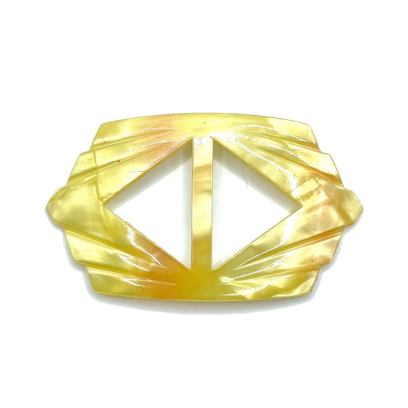 Vintage 1930s Green Art Deco Belt Buckle (made to order)