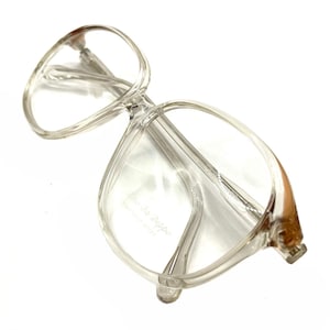 Vintage 1980s Clear Italian Eyeglass Frames