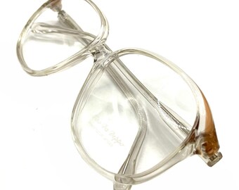 Vintage 1980s Clear Italian Eyeglass Frames