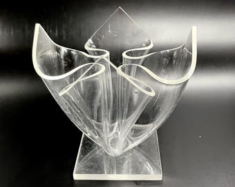 Vintage Plexiglass Flower Vase