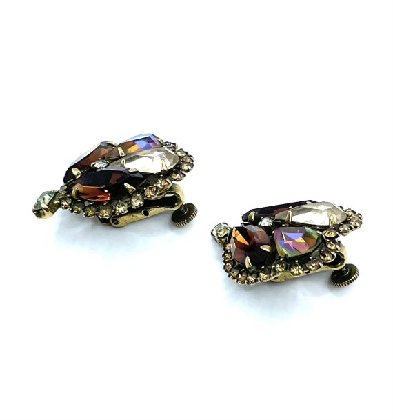 Vintage Vendome 1950s Rhinestone Earrings - image 8