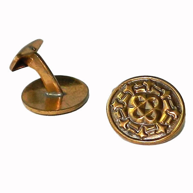 Vintage 1950/'s Celtic Copper Cuff Links Hallmarked