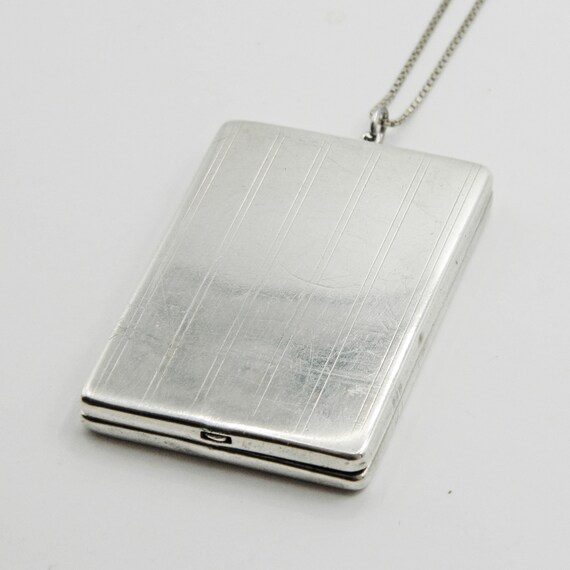 Antique Sterling Picture Frame Multi Photo Locket Pen… Gem