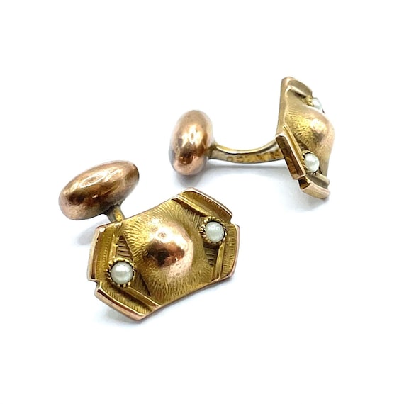 Antique Gold Filled Victorian Cufflinks - image 1