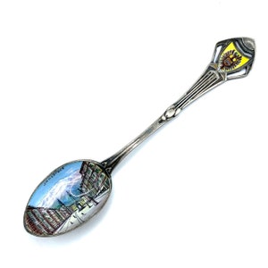 Antique Enameled Silver Souvenir Spoon Innsbruck Austria