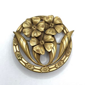 Vintage 1930s Flower Brooch