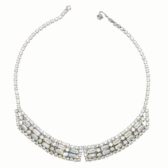 Vintage 1950s Rhinestone Necklace - image 9