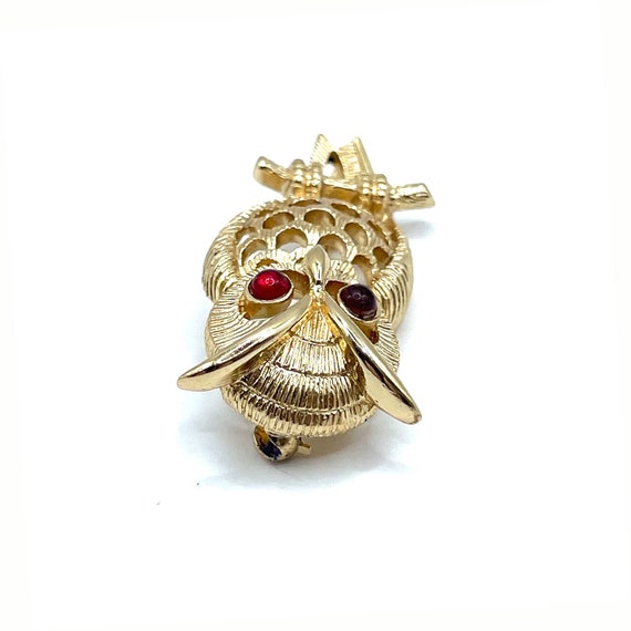 Vintage Owl Brooch - image 7