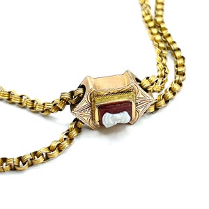Antique Gold Filled Slide Chain