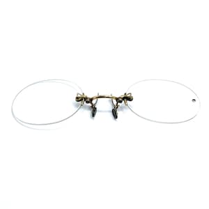 Antique Prince Nez Nose Clip On Eyeglasses