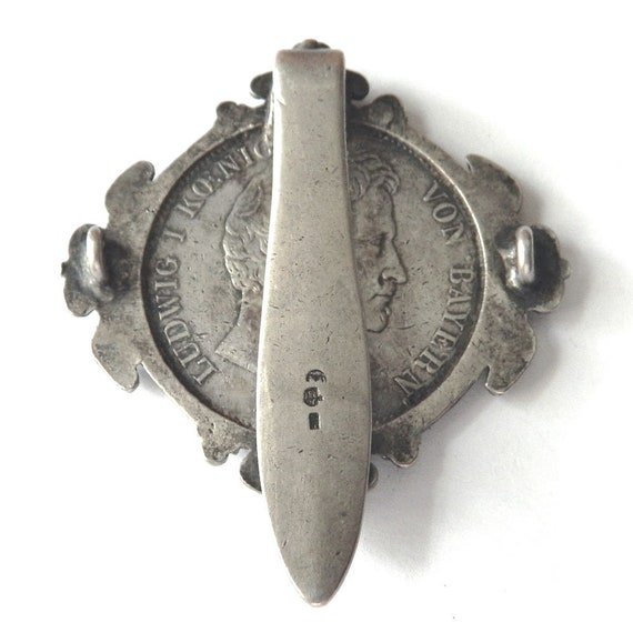 Antique Chatelaine Belt Clip Sterling Silver - image 8