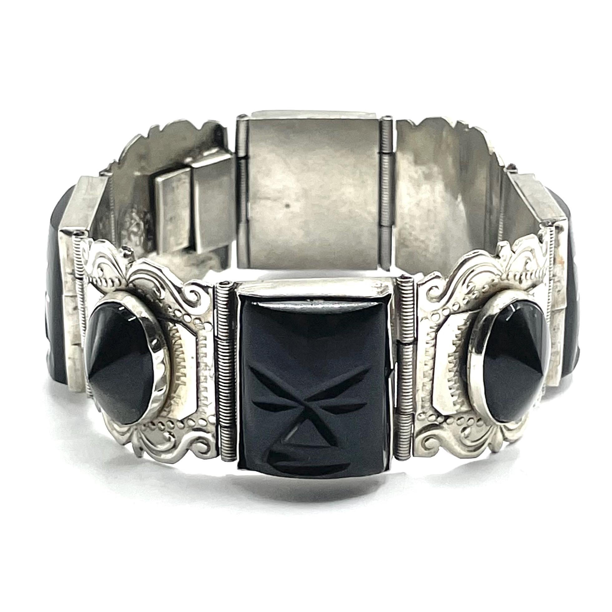 Taxco Silver Bracelet Aztec - Etsy