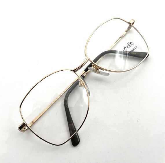 Vintage 1980s Gold Wire Eyeglasses Never Used Siz… - image 5