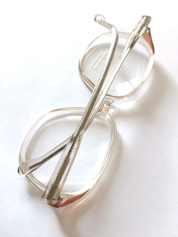 Vintage 1980s Clear Italian Eyeglass Frames - image 6