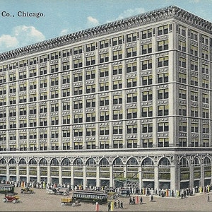 Antique Chicago Illinois Postcard Rothschild and Company Building