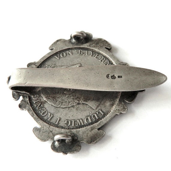 Antique Chatelaine Belt Clip Sterling Silver - image 5