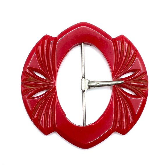Vintage 1930s Bakelite Art Deco Belt Buckle Etsy
