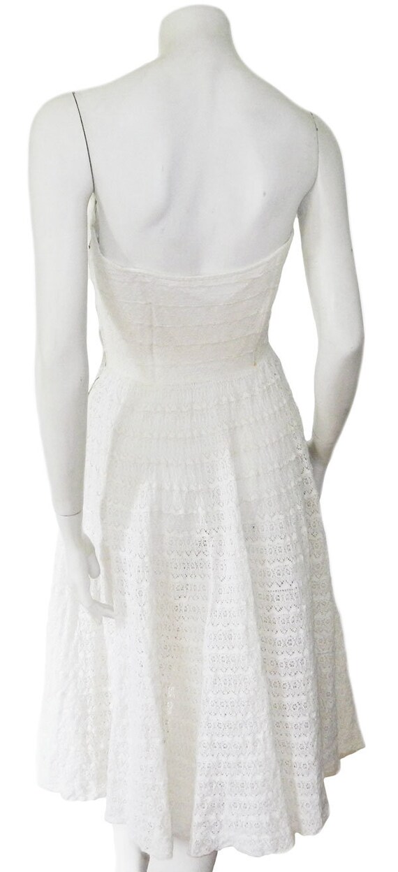 Vintage 1950s Cotton Lace Sundress - image 7
