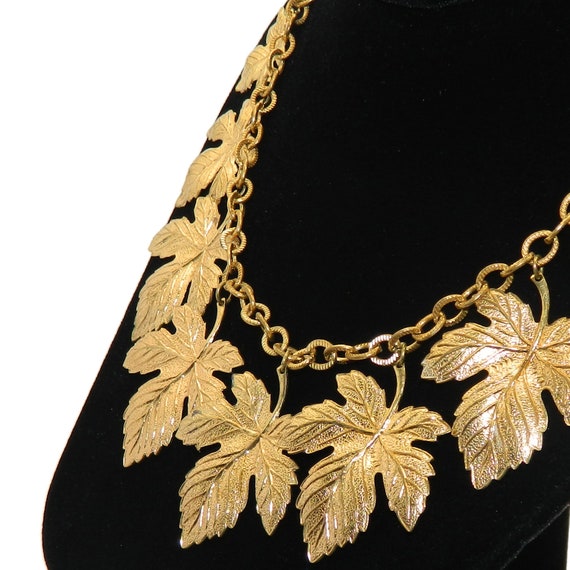 Vintage 1930s Maple Leaf Necklace - image 8