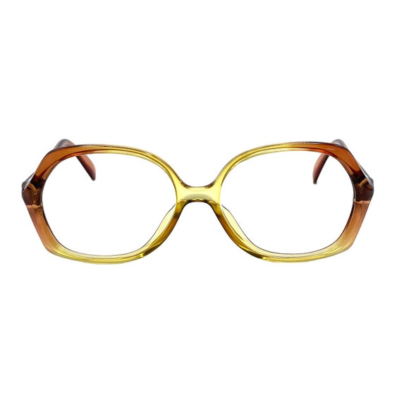 Vintage 1980s Amber Eyeglass Frames