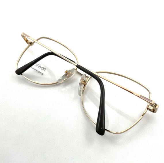 Vintage 1980s Gold Wire Eyeglasses Never Used Siz… - image 6