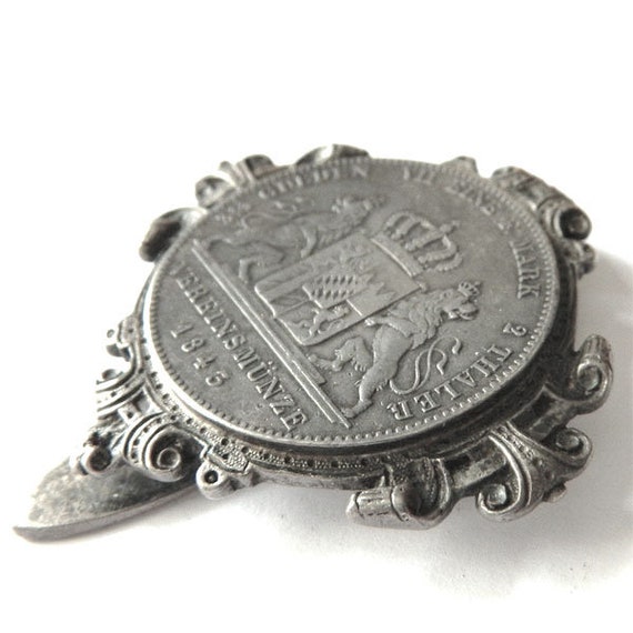 Antique Chatelaine Belt Clip Sterling Silver - image 1