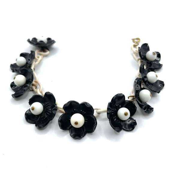 Vintage 1930s Celluloid Charm Bracelet - image 9