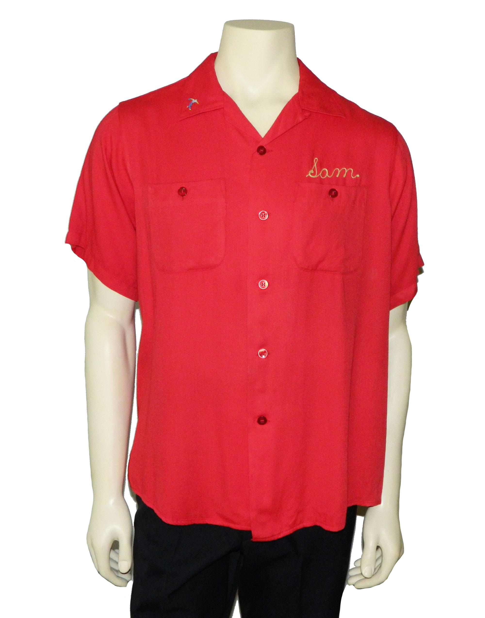 ウェア・シャツ 60's vintage king louie bowling shirt XL Ten Strike by King Louie 50's - 60's Vintage Rayon Bowling