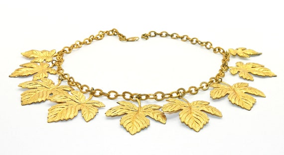 Vintage 1930s Maple Leaf Necklace - image 10