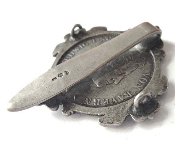 Antique Chatelaine Belt Clip Sterling Silver - image 3
