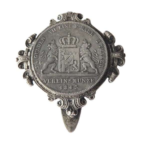 Antique Chatelaine Belt Clip Sterling Silver - image 2