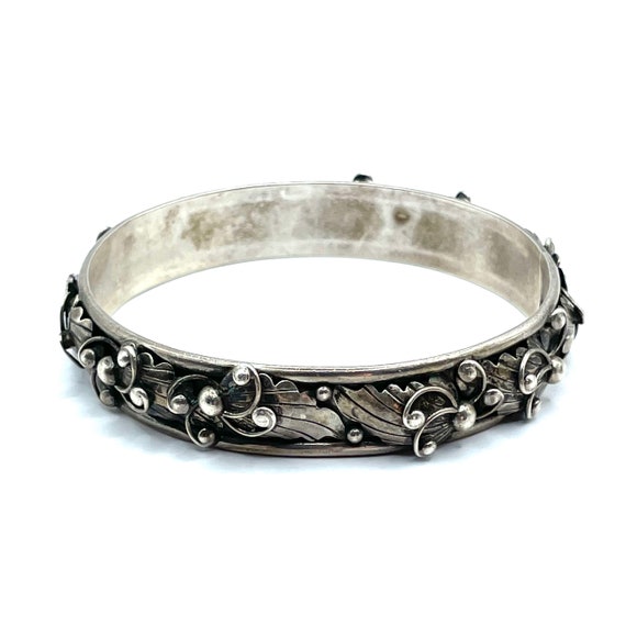 Vintage Sterling Bangle Bangle Bracelet - image 7