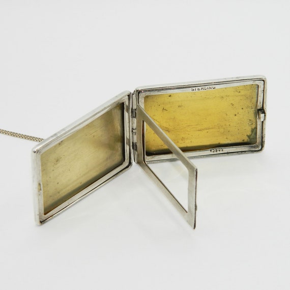 Antique Sterling Picture Frame Multi Photo Locket Pen… Gem