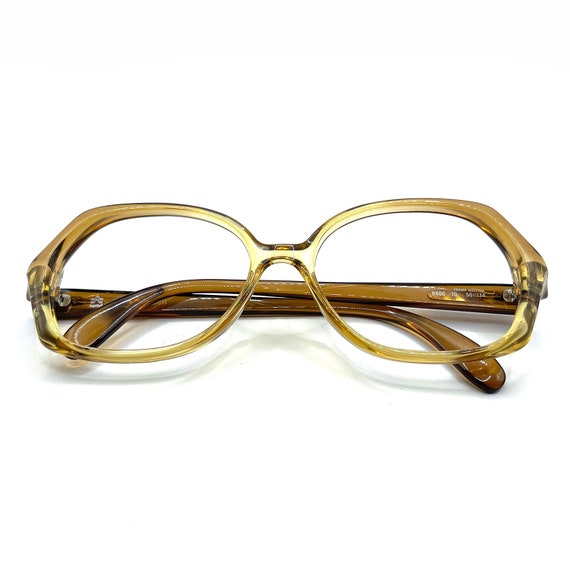 Vintage 1980s Amber Eyeglass Frames - image 7