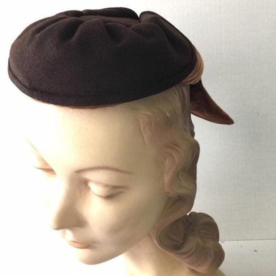 Vintage 1940s Tilt Hat - image 7