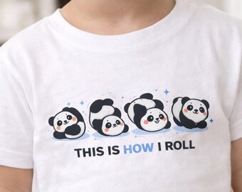 This is How I Roll Toddler T-shirt | Panda Graphic Kids Tee