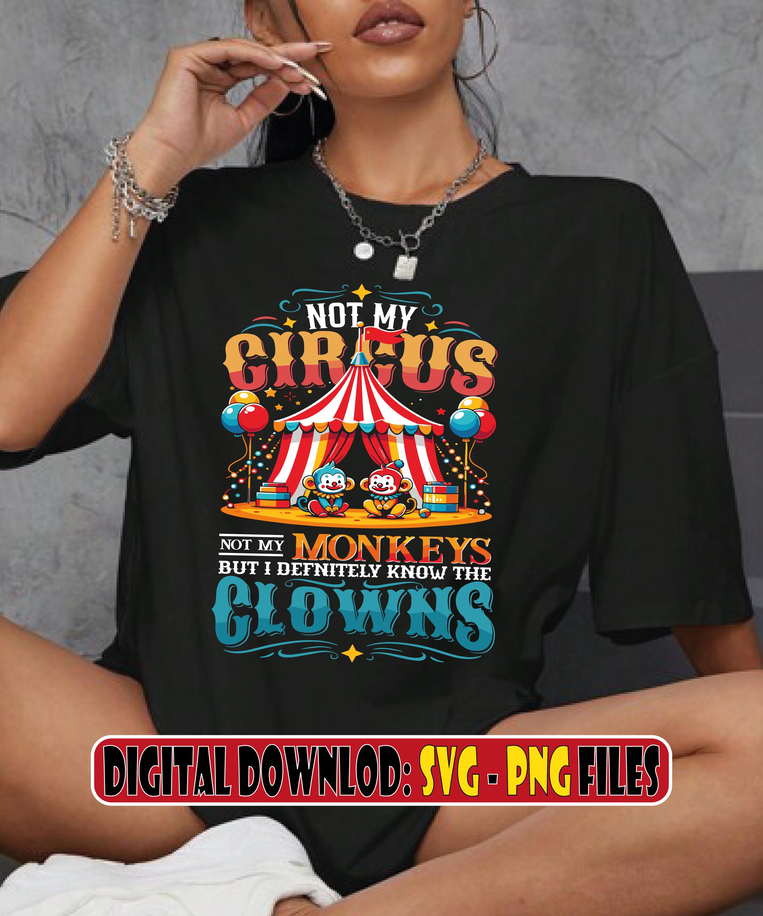 Küchen-Tragetasche Mit Spruch 'Not My Circus' – Geschirrtasche, 32x21 Cm, Segeltuch
