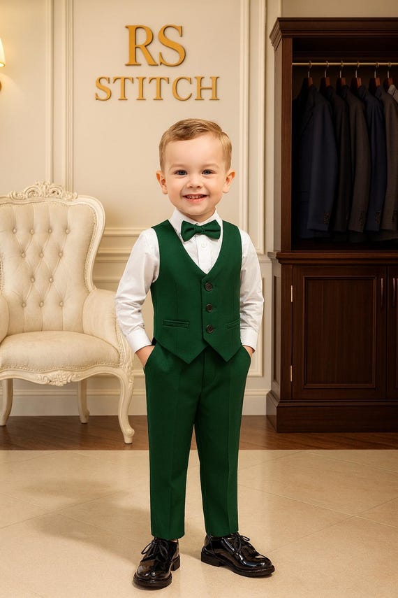 Boys Green Formal Suit Set | Toddler Wedding Outfit | Kids Party Wear | Ring Bearer Outfit | Birthday Boy Outfit | Page Boy Classic Suit - Etsy Israel Boys Green Formal Suit Set | Toddler Wedding Outfit | Kids Party Wear | Ring Bearer Outfit | Birthday Boy Outfit | Page Boy Classic Suit - Etsy Israel