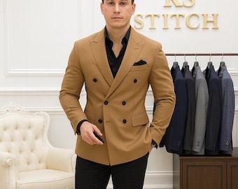 formal dress jacket for men Mens Suit Jacket One Button in Orange